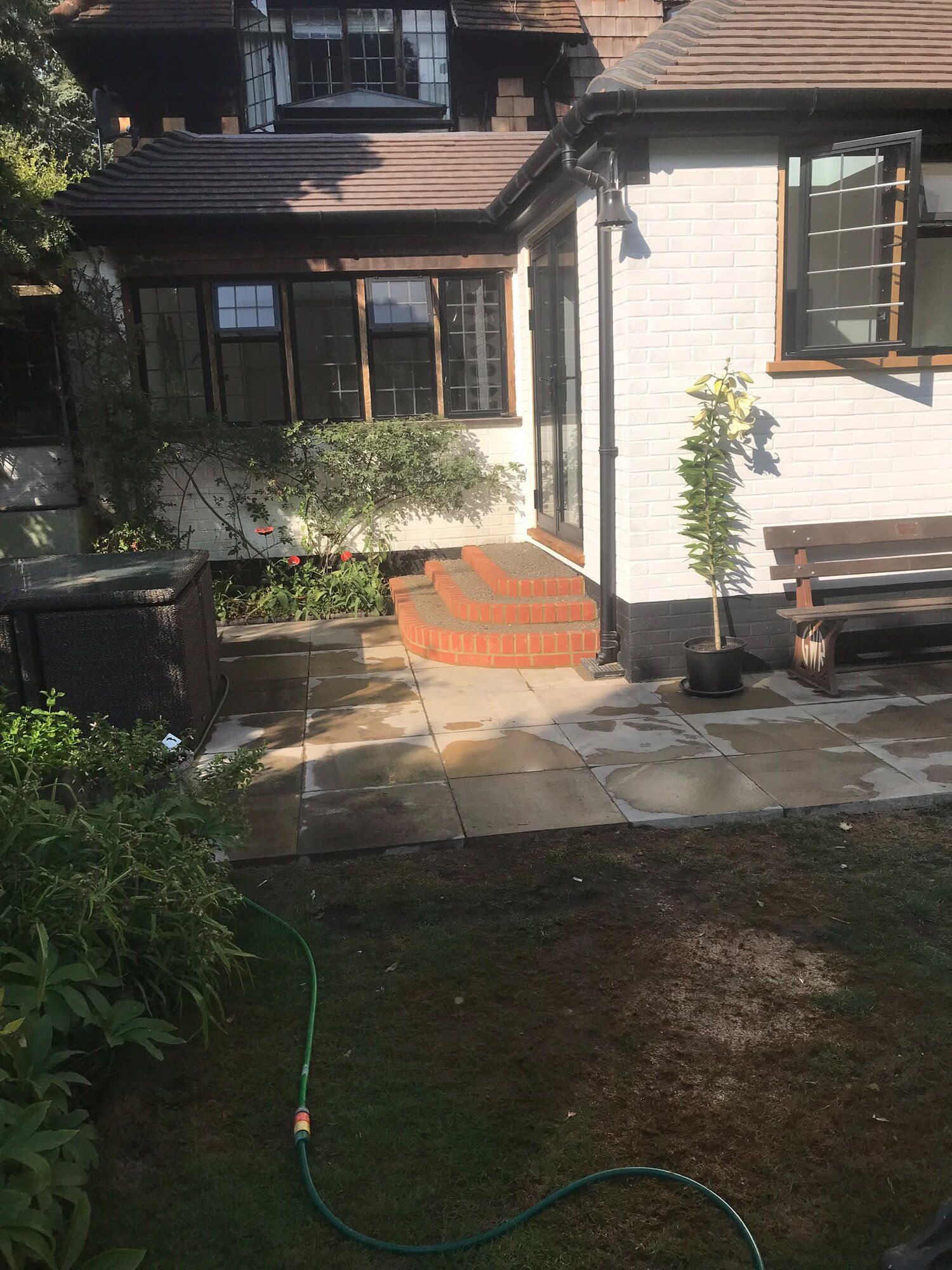 Brick orangery extension