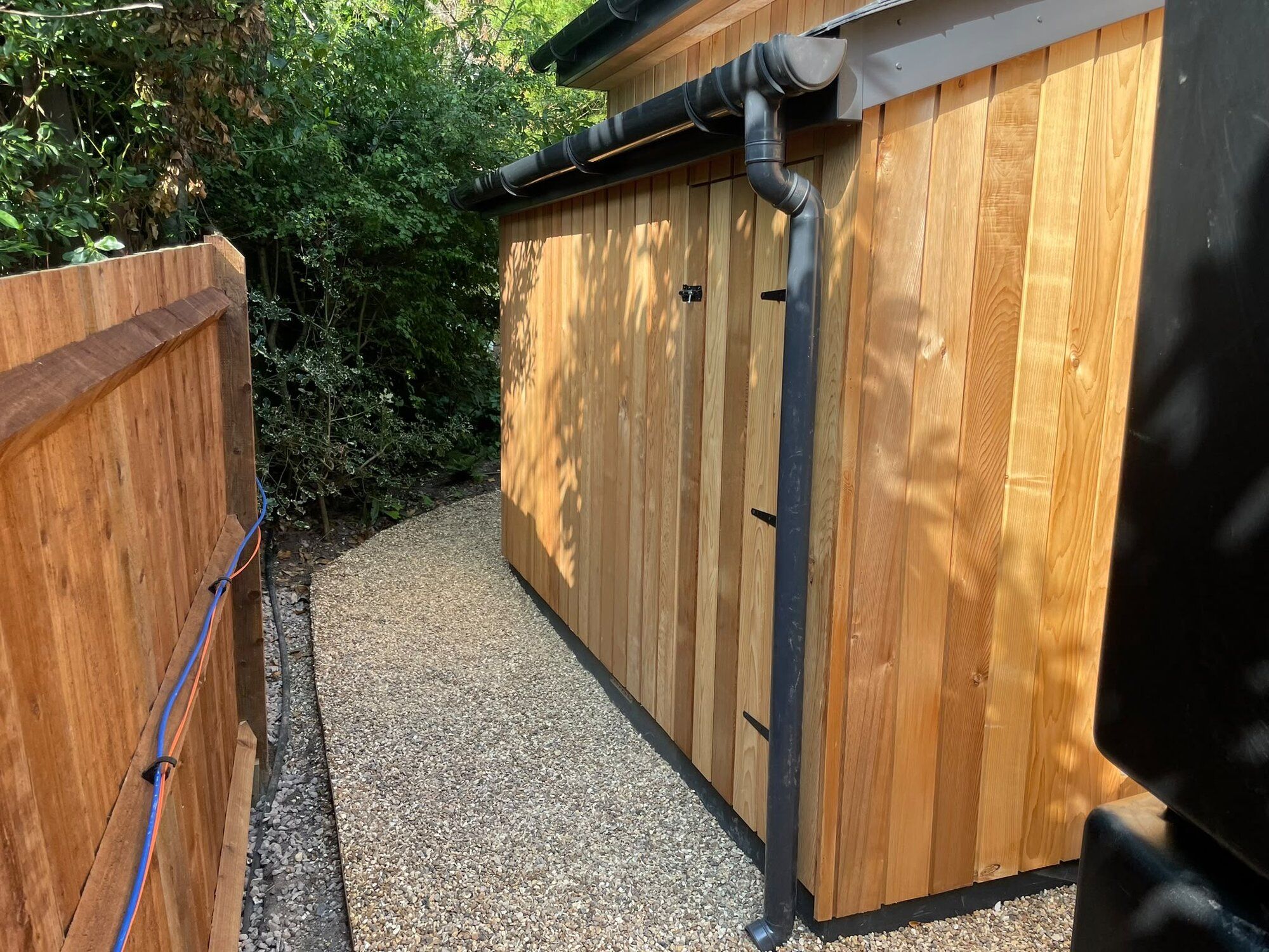 Cedar garden room entrance