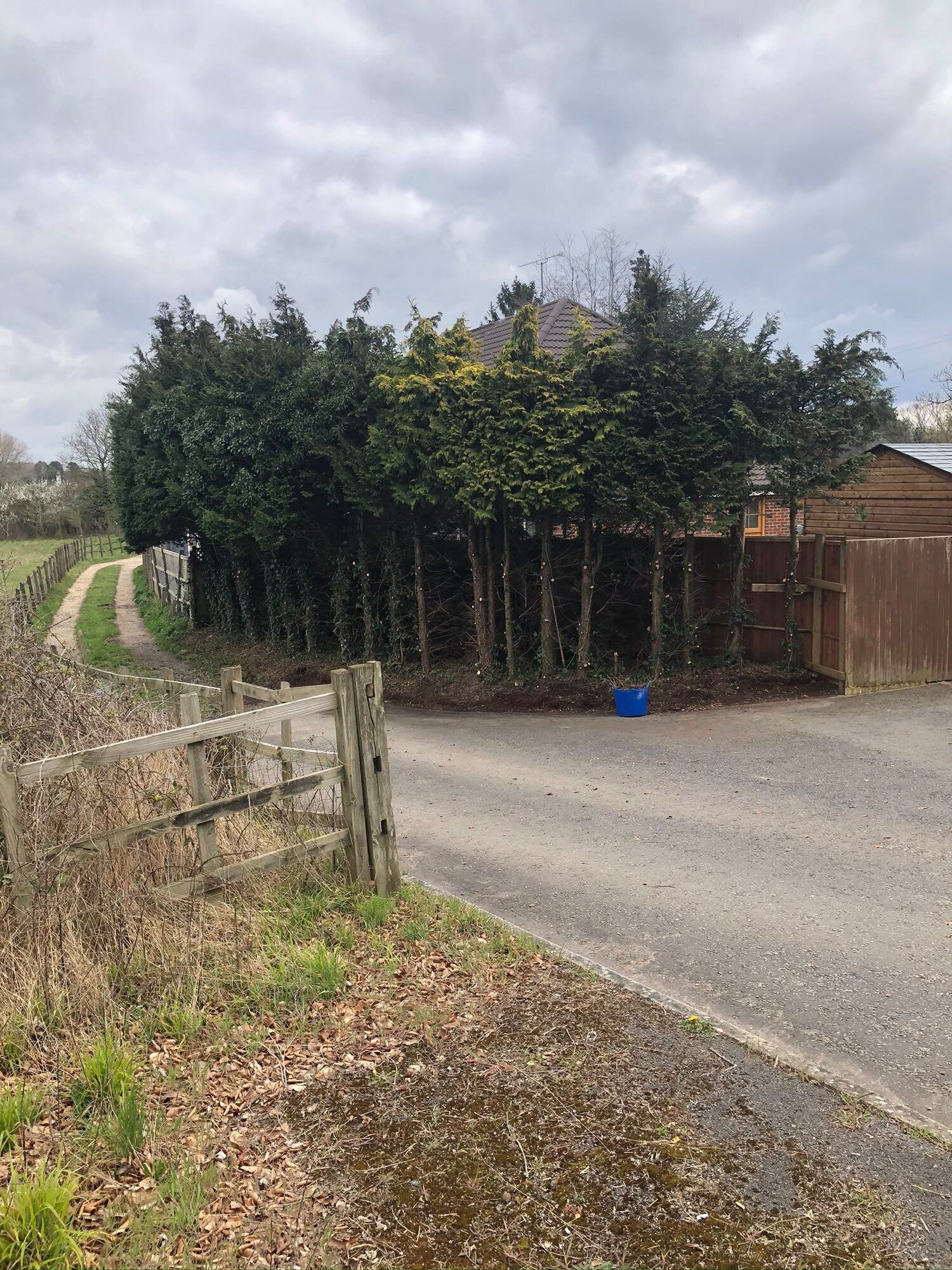 New boundary fence