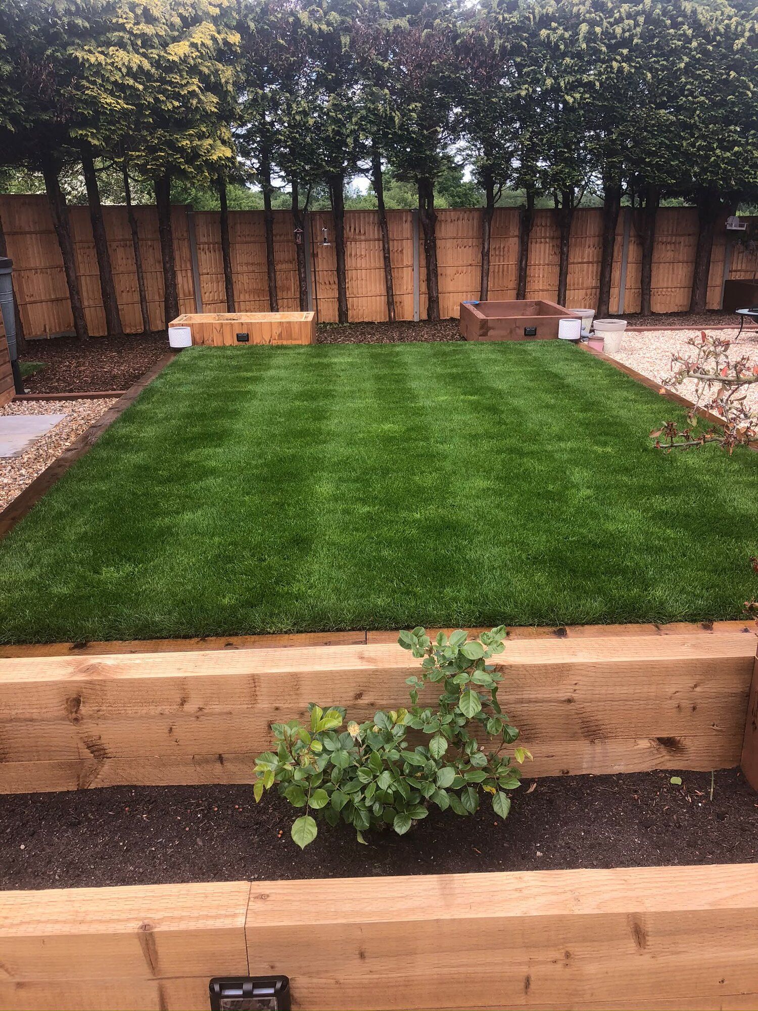 Sleeper beds and new lawn